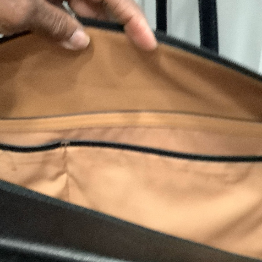 🔥🔥🔥TORY BURCH PARKER LARGE TOTE Black Saffiano Leather Tote Bag SALE SALE SALE - Picture 10 of 12